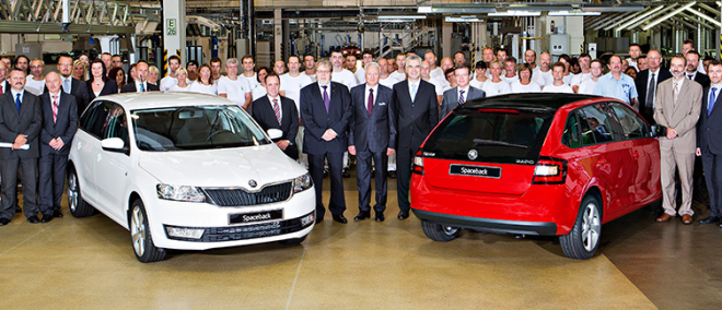 Odštartovala výroba modelu ŠKODA Rapid Spaceback