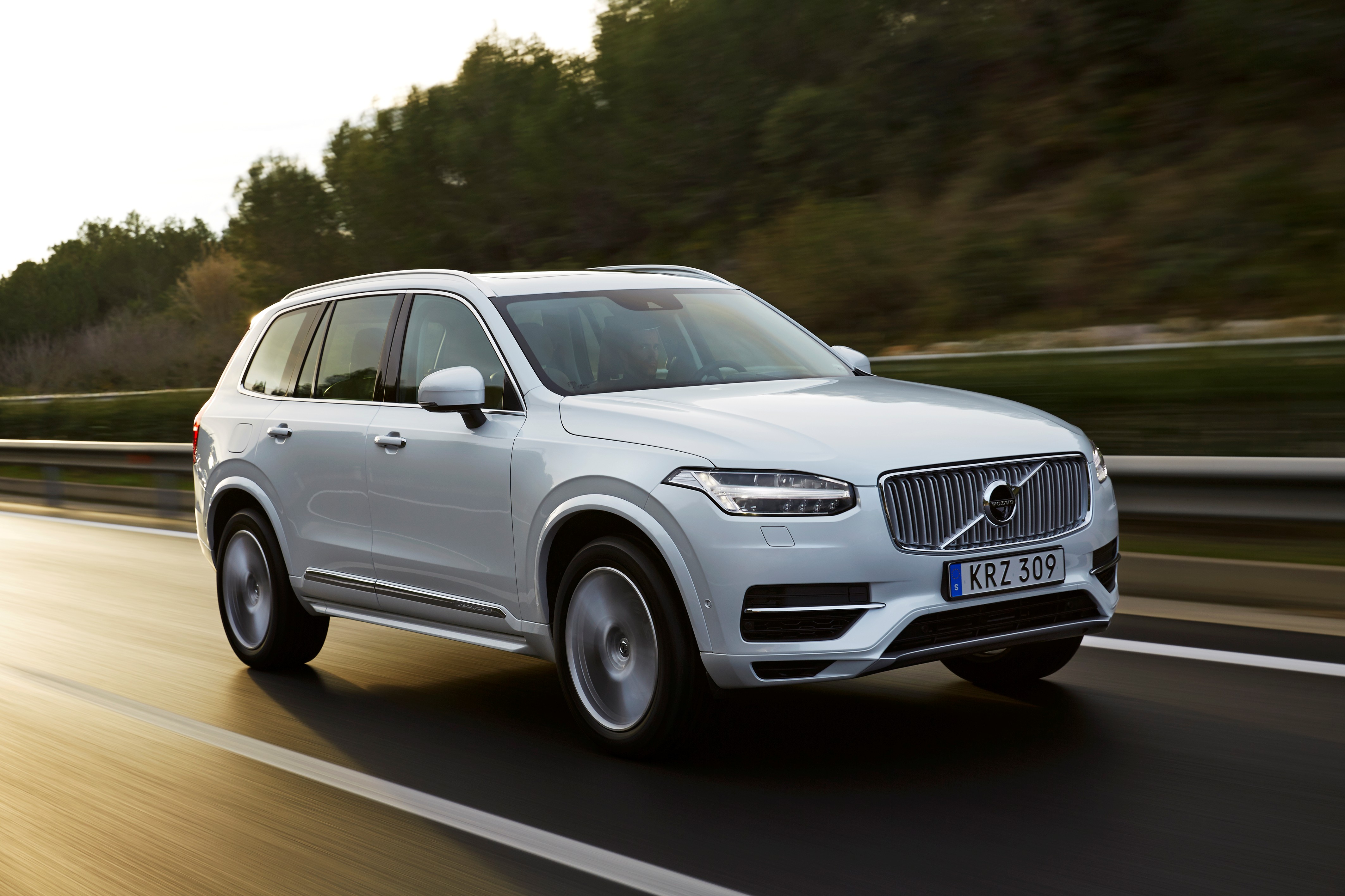 The new Volvo XC90 T8 Twin Engine petrol plug-in hybrid driven in Tarragona, Spain