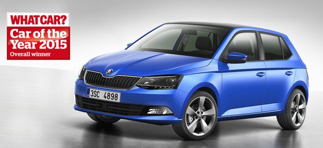 Nová ŠKODA Fabia ocenená titulom Auto roka 2015 magazínu What Car?