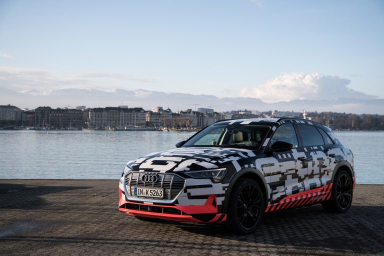 The Audi e-tron prototype in Geneva