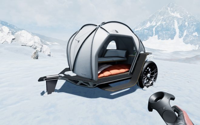 Designworks spolupracuje so spoločnosťou North Face na vývoji štúdie New Camper Concept.