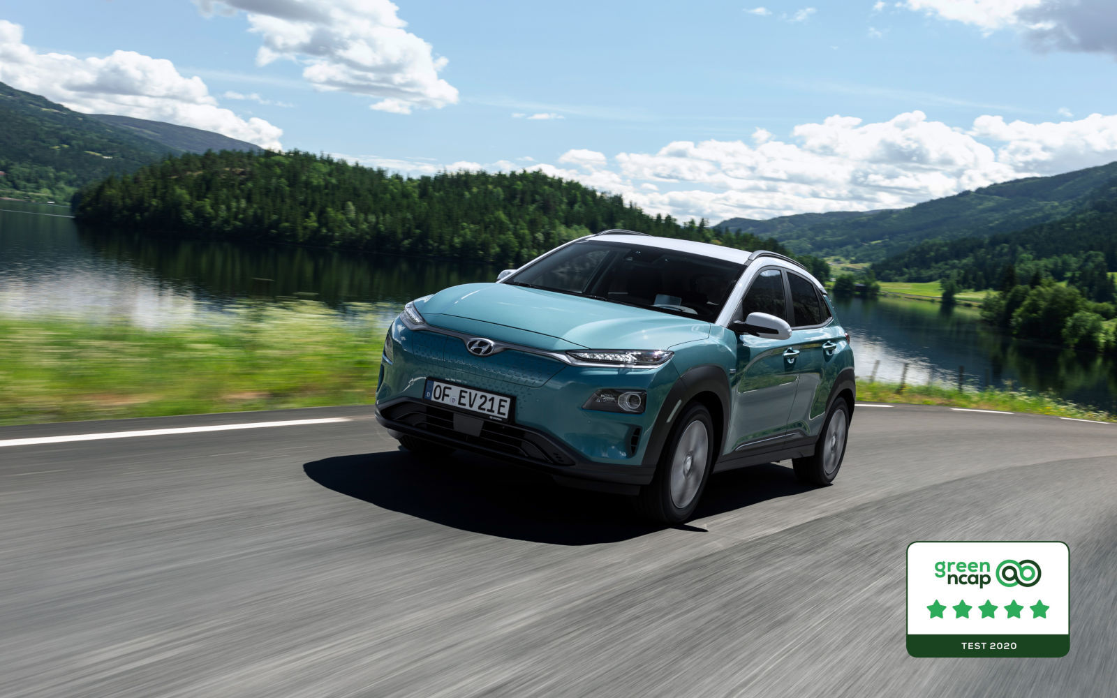 Hyundai KONA Electric získal päťhviezdičkové hodnotenie Green NCAP.
