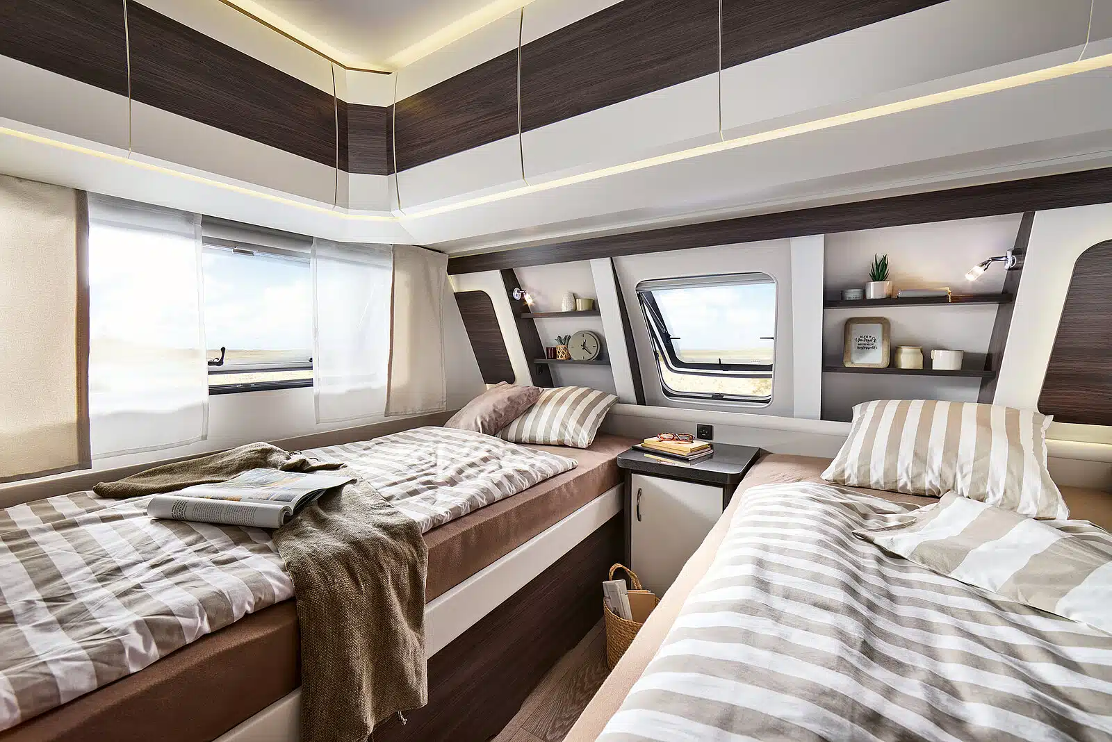 Hobby PRESTIGE karavan 2027: Nový dizajn interiéru a prepracovaný nábytok