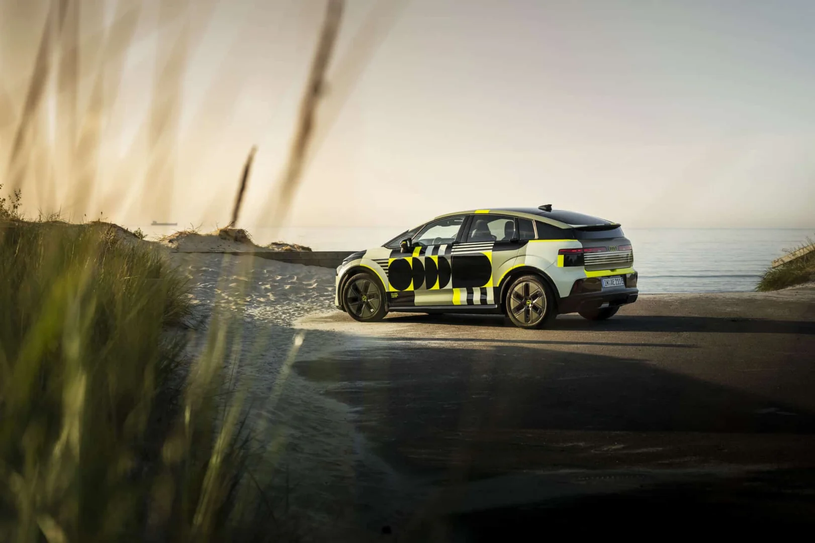 Audi A2 e-tron with design livery - Outdoor static shot, exterior, side-view