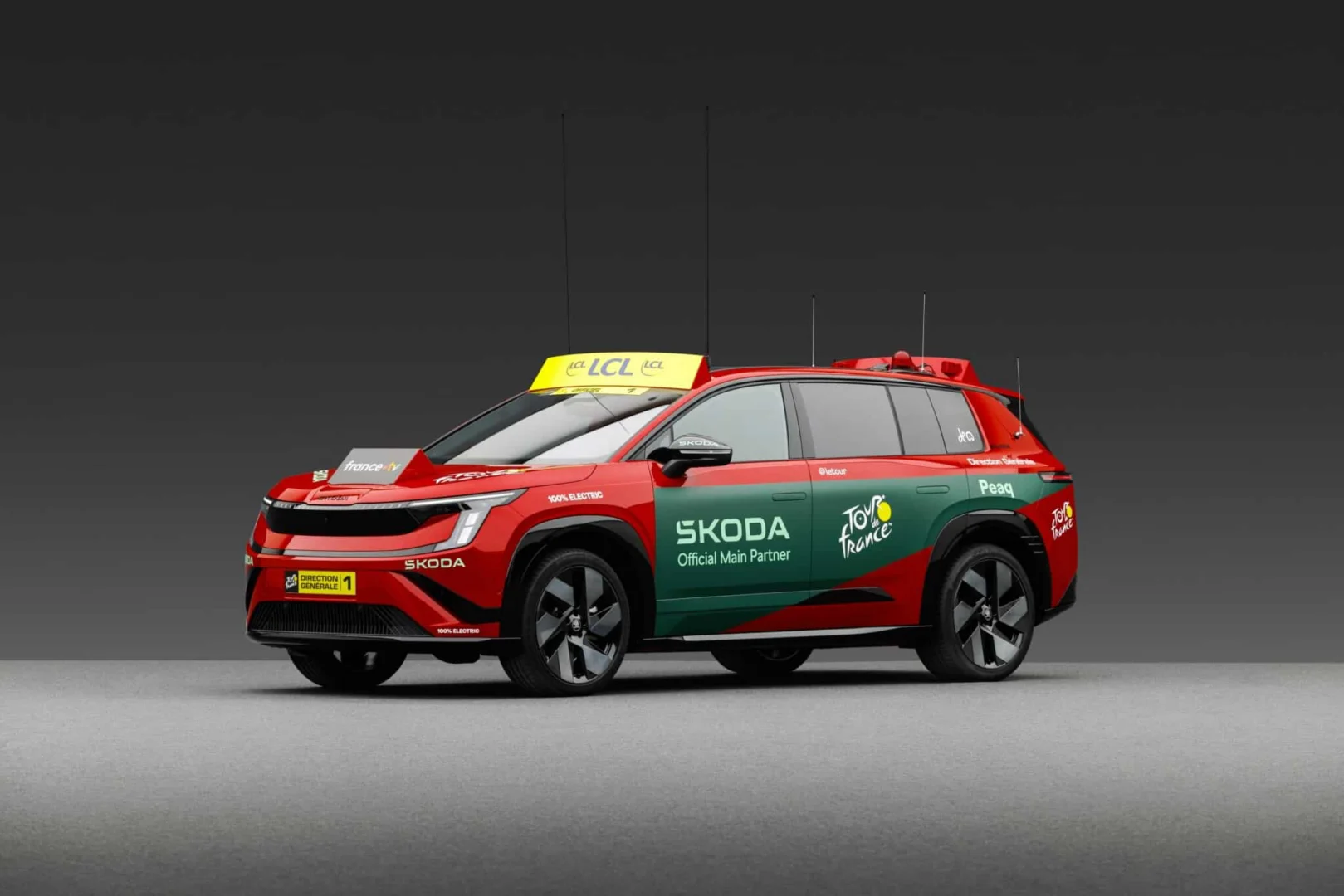 Škoda Auto marks 23 years as Tour de France main partner; new Škoda Peaq to serve as ‘Red Car’