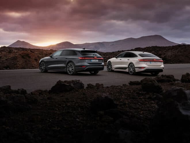 Audi A6 Avant e-tron / Audi A6 Sportback e-tron - Static photo, Colours: Magnet grey, Siam beige metallic