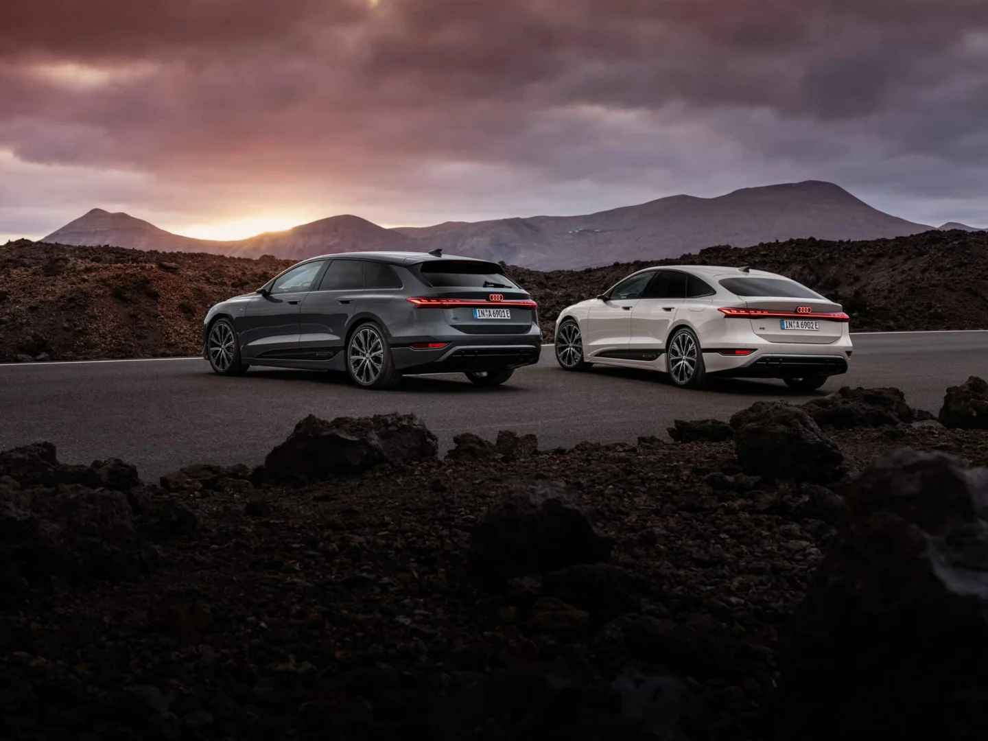 Audi A6 Avant e-tron / Audi A6 Sportback e-tron - Static photo, Colours: Magnet grey, Siam beige metallic