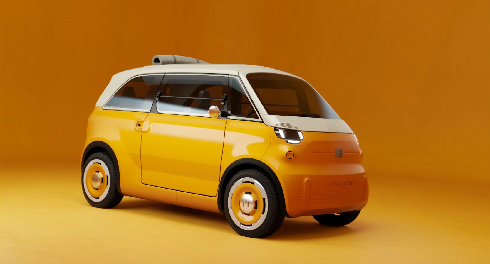 Fiat Multiplina: malý koncept pre štyroch v priestore medzi Topoliom a klasickým autom