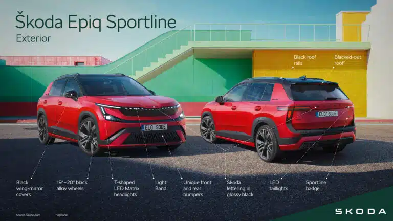 Škoda Epiq Sportline dostáva športový vzhľad a dve výkonové verzie